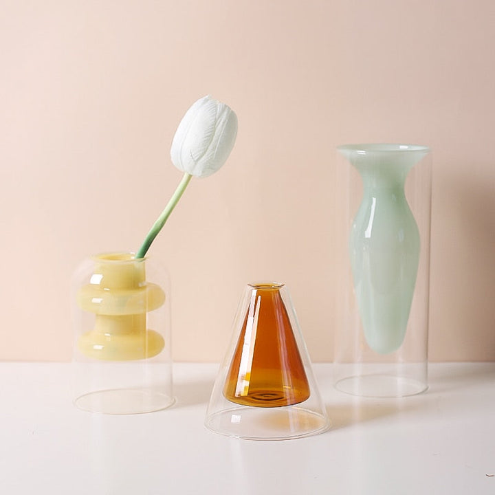 Bubbly Glass Vases - Opaque | Bowlift
