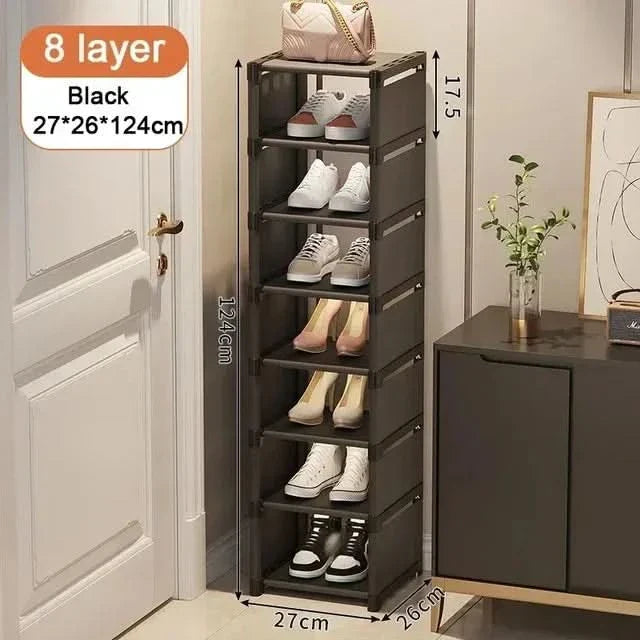 BowLift | SHOECORNER RACK – Stackable shoe rack for corners – Space-saving organization with style