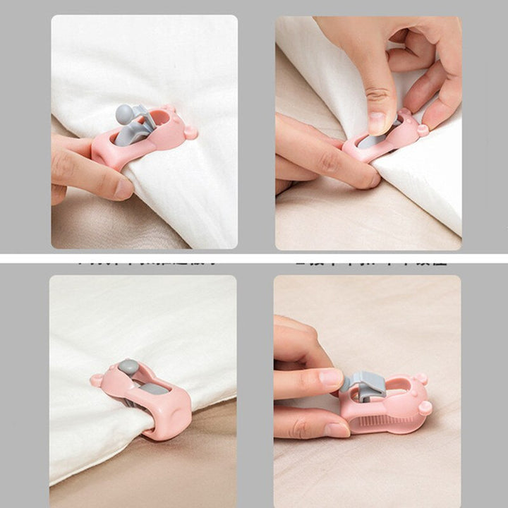 4Pcs Bear Non-slip Bed Clips | Bowlift