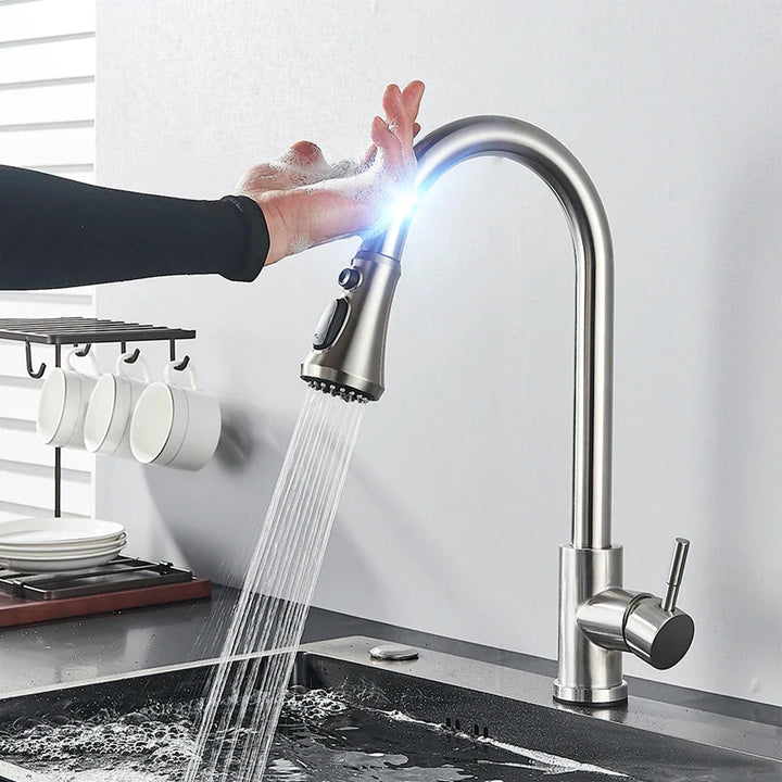 BowLift | Pull-out Kitchen Faucet with Touch Control and Sensor Function