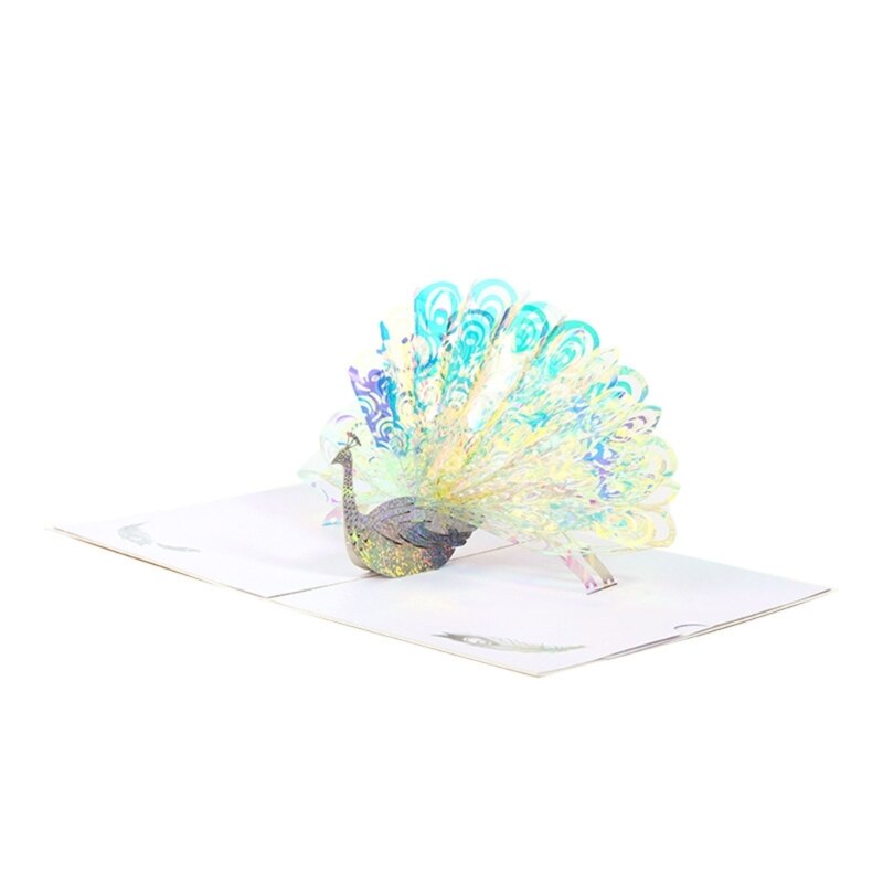 BowLift | 3D Shining Peacock Decorative Card