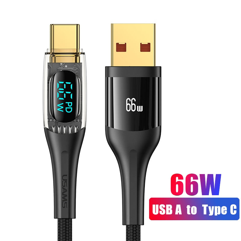 BowLift | Turbo Connect Led Display Fast Phone Charging Cable
