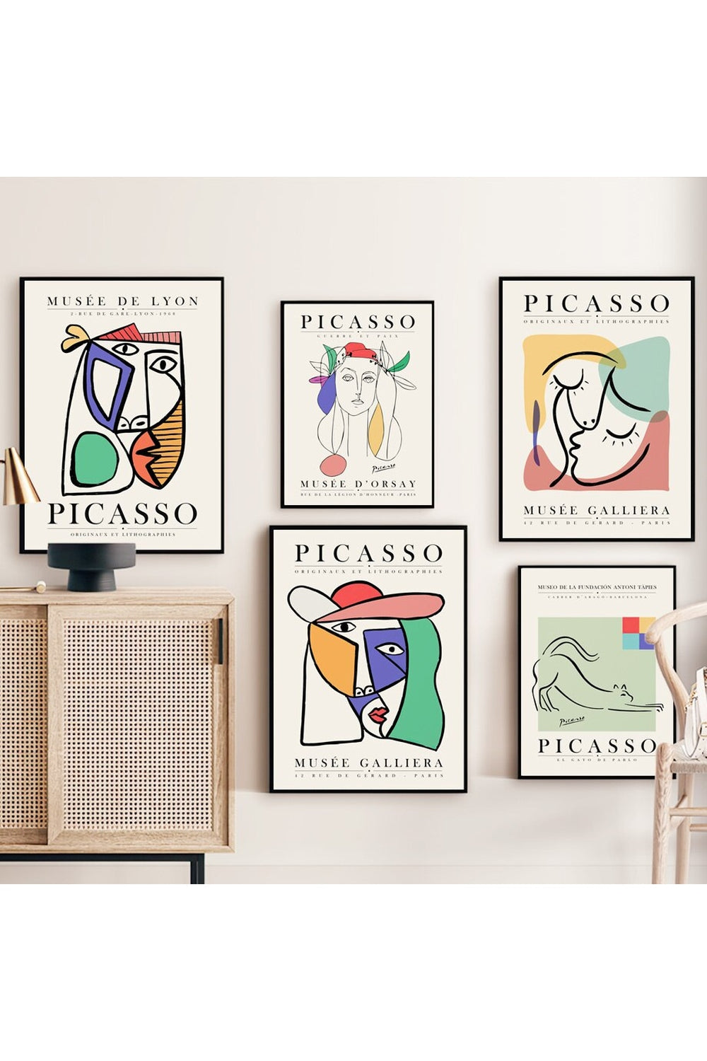 Linear Art Canvas Poster | Bowlift