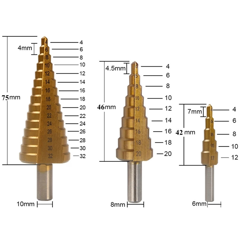 TitaniumPro Drill Set – Precision drill for Metal and Wood Bowlift