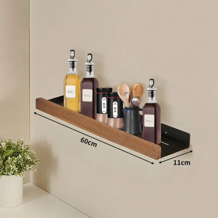 CulinaWood Kitchen Wall Shelf Bowlift