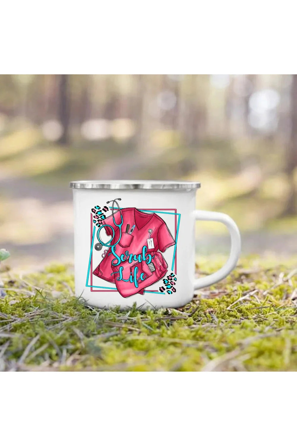 Life Enamel Coffee Mug | Bowlift