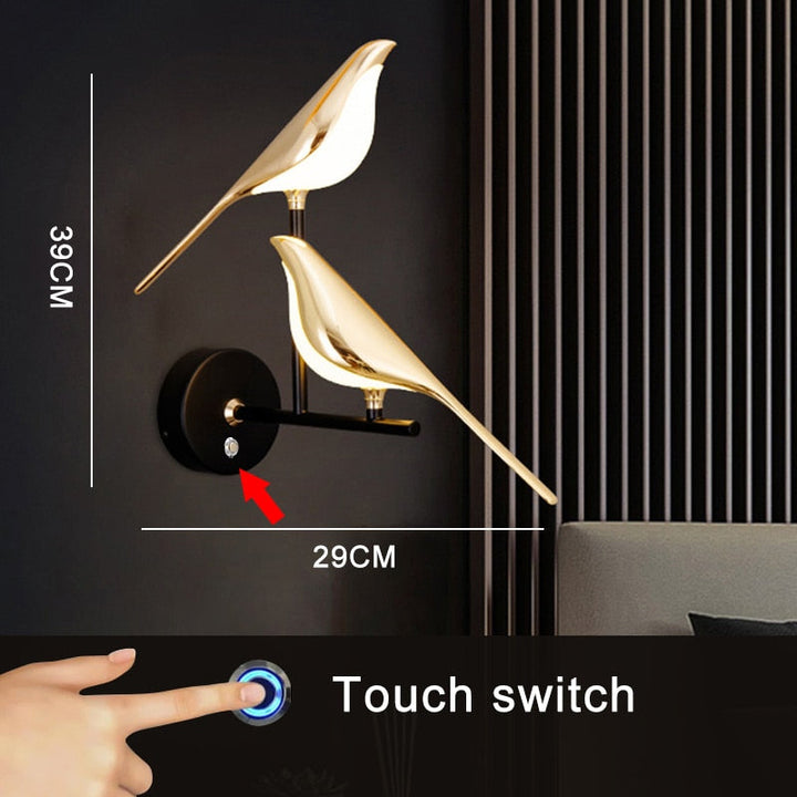 BowLift | Modern Nordic Wall Bird Lamp
