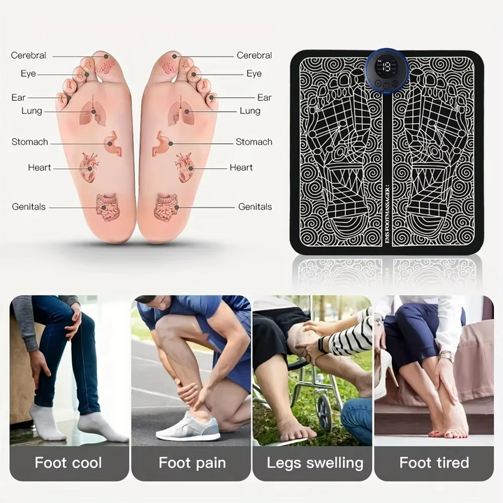 BowLift | Electric Foot Massager Pad for Muscle Relaxation and Recovery