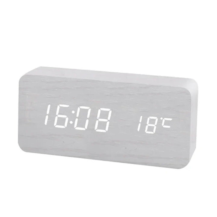 BowLift | Wooden Digital Alarm Clock | LED Display | Modern Design | Silent | Environmentally Friendly
