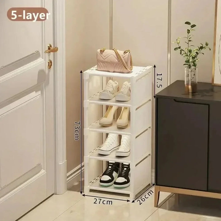 BowLift | SHOECORNER RACK – Stackable shoe rack for corners – Space-saving organization with style