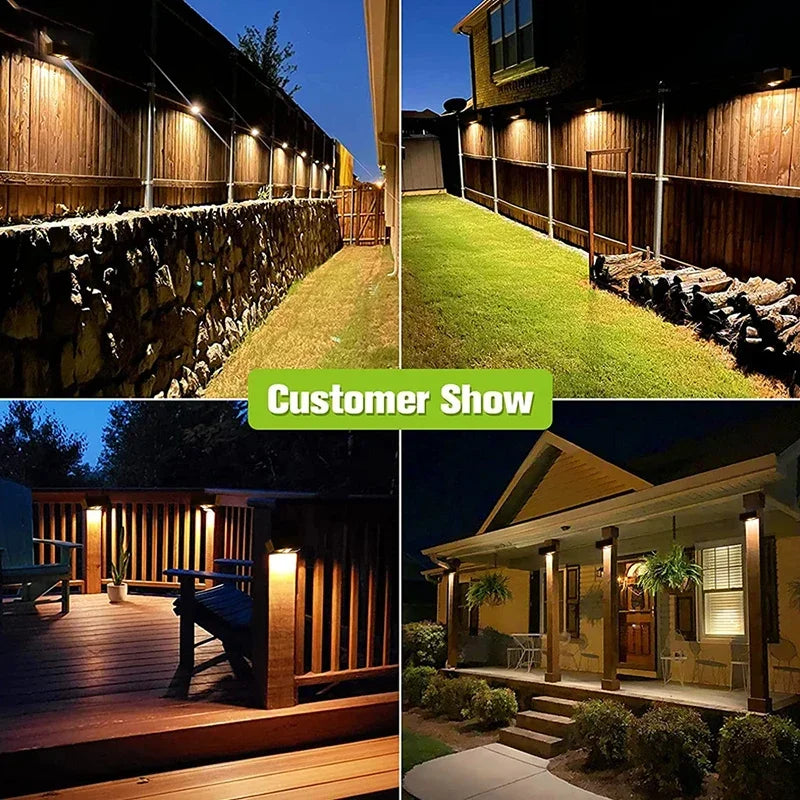 BowLift | Lumora LED Solar Wall Light Outdoor | 3 Light Modes | IP65 Waterproof | Garden, Balcony & Fence Lighting Without Wires