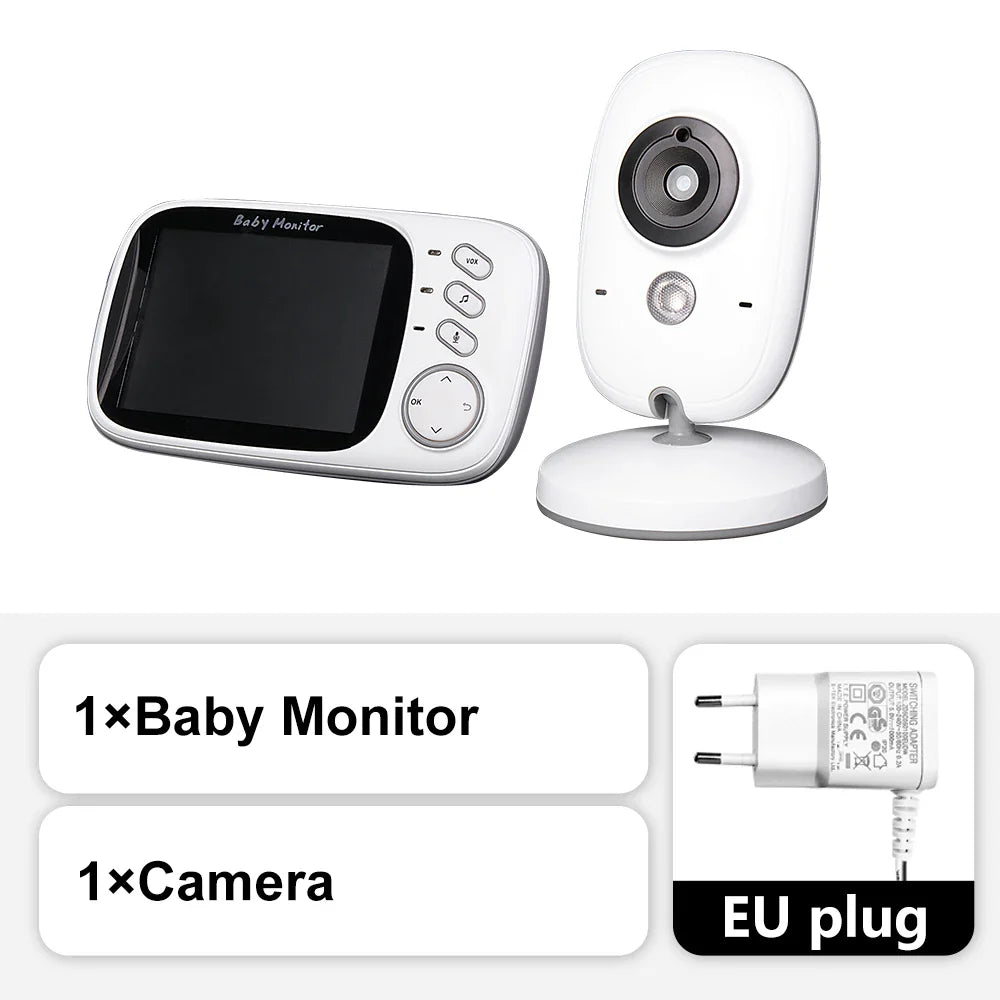 BowLift | 3.5-Inch Video Baby Monitor with Night Vision, Temperature Display and Two-Way Audio