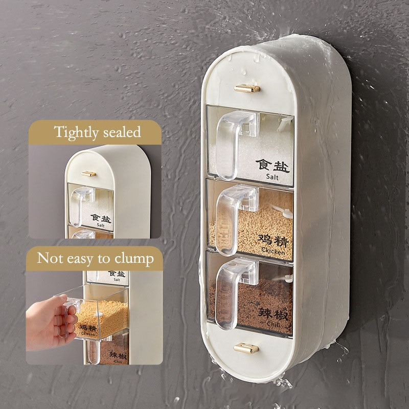BowLift | Kitchen Organizer Wall-Mounted Seasoning Station