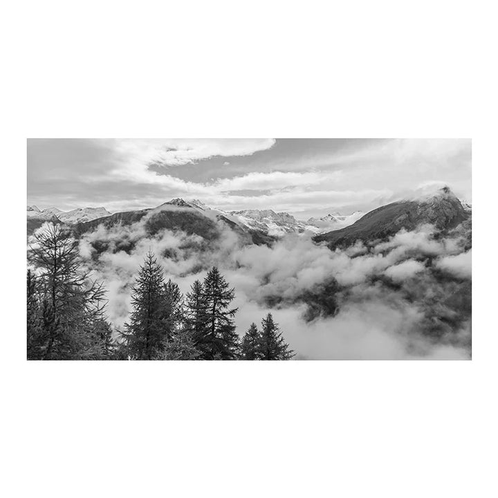 Northern Landscapes Forest Mountain Wilderness Wall Art Fine Art Canvas Prints Black White Posters For Living Room Modern Home Office Decor | Bowlift