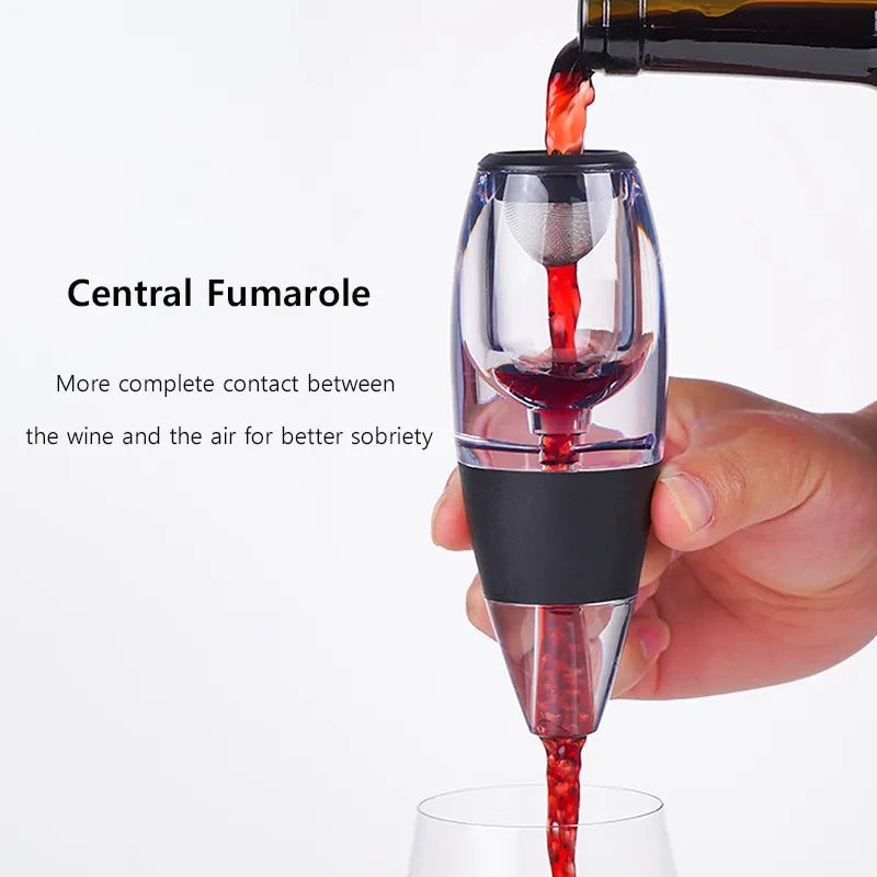 BowLift | Wine aerator, decanter, pourer, set with filters, air purifier, stand diffuser, air aerator, sieve, aerator, wine for the dining room bar