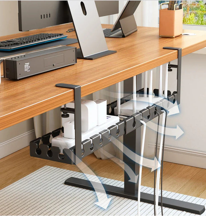 Cable channel under the desk | Bowlift