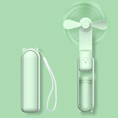 Foldable Mini-Hand Fan with Powerbank and Wristband – FrisMee 2-in-1 | Bowlift