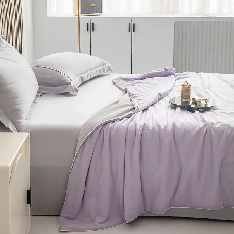 High-Quality Cooling Blanket – Smooth Air-Conditioning Comforter, Lightweight Summer Quilt with Double-Sided Cooling Fabric | Bowlift