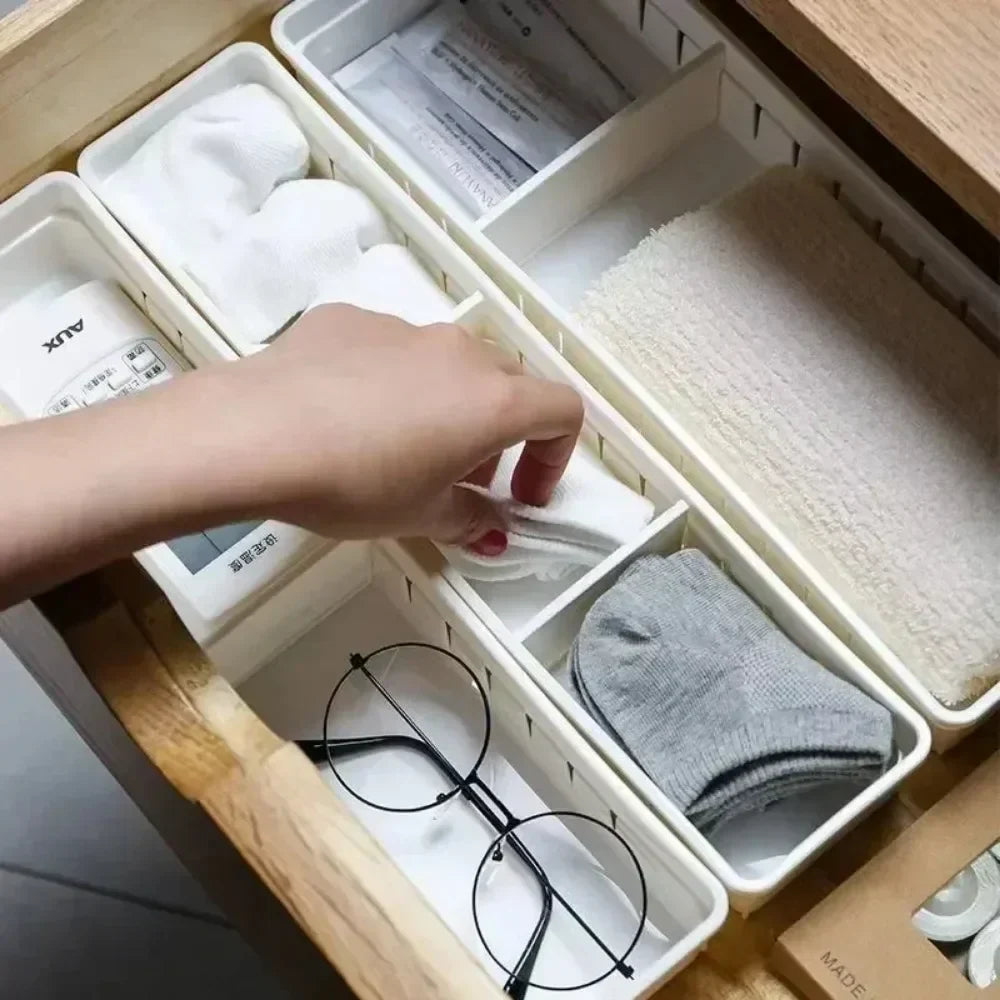 BowLift | Sortiva Drawer Organizer | Flexible & Modular | For Kitchen, Bathroom & Office | 2 Sizes