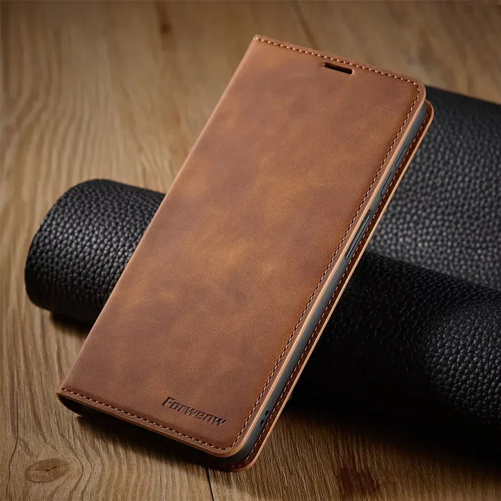 BowLift | Samsung Case: Magnetic Leather Bag for Stylish Protection