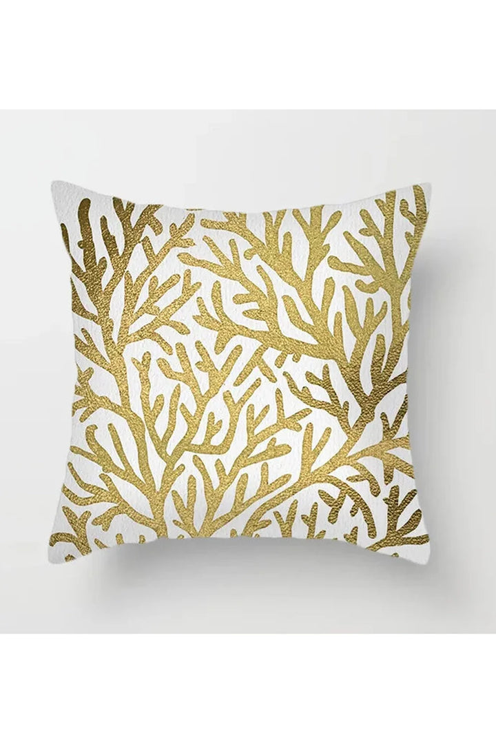 Yellow Leaf Polyester Pillowcase | Bowlift