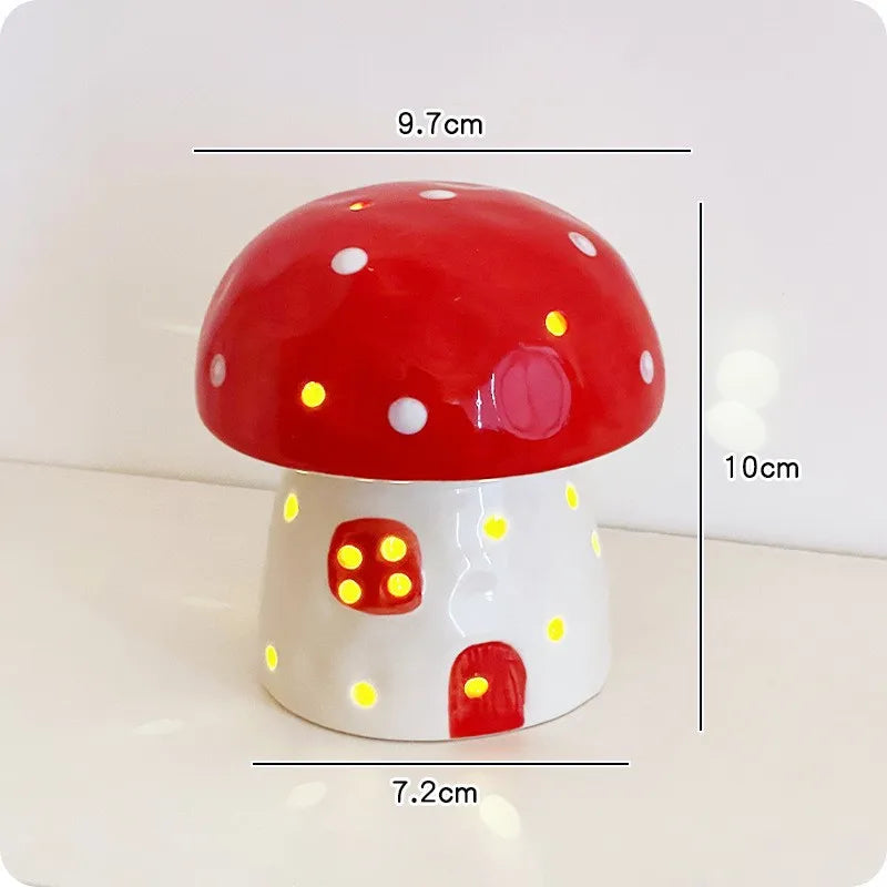 BowLift | Dreamy Mushroom Shape Ceramic Bedside Lamp