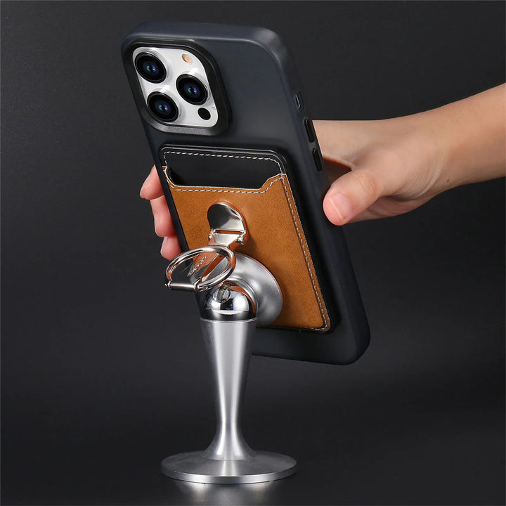 BowLift | Leather Magsafe Phone Wallet Holder