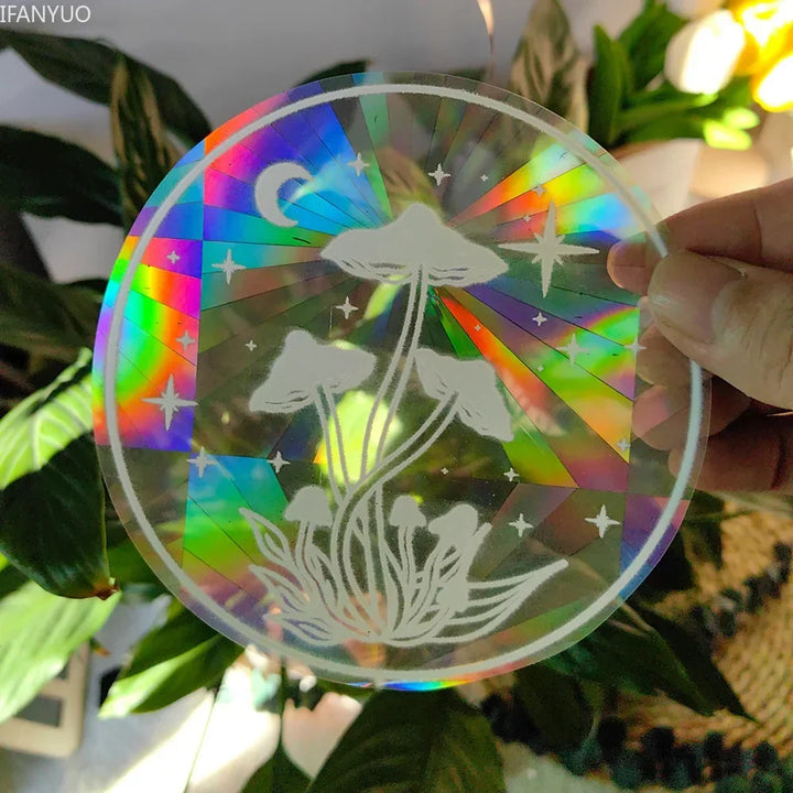 BowLift | SunGlow Window Sticker | 3D Rainbow Effect | Self-Adhesive & Reusable