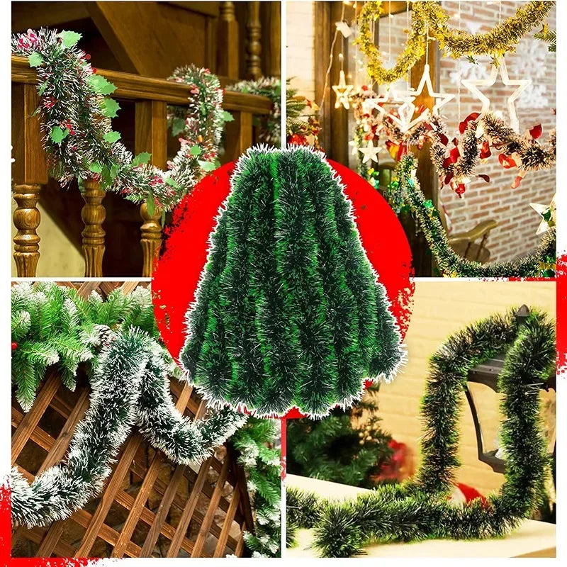 Christmas Decoration Garland – Artificial Fir Garland for Indoor and Outdoor Decoration | Bowlift