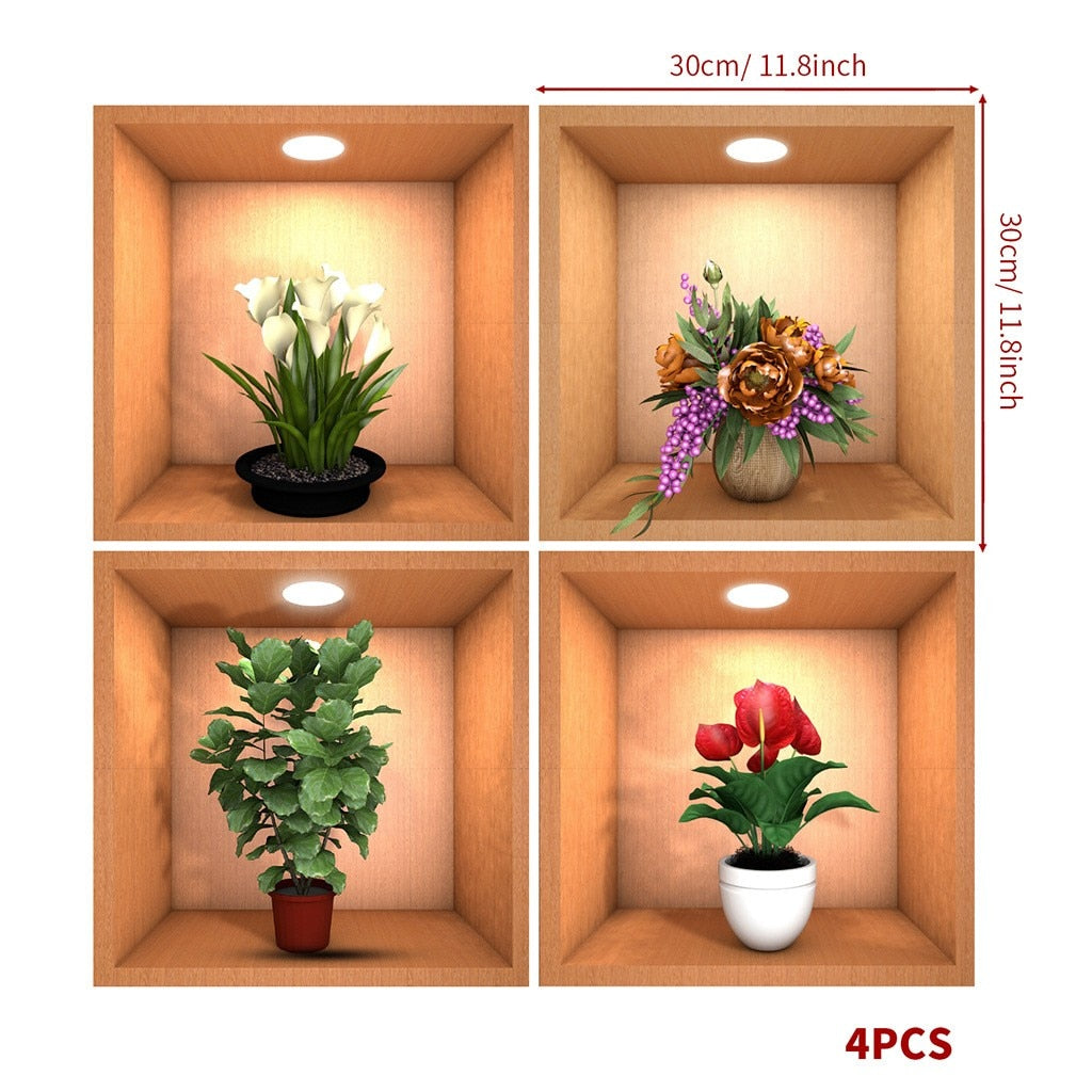 Wall Decorative Potted Plant Stickers | Bowlift