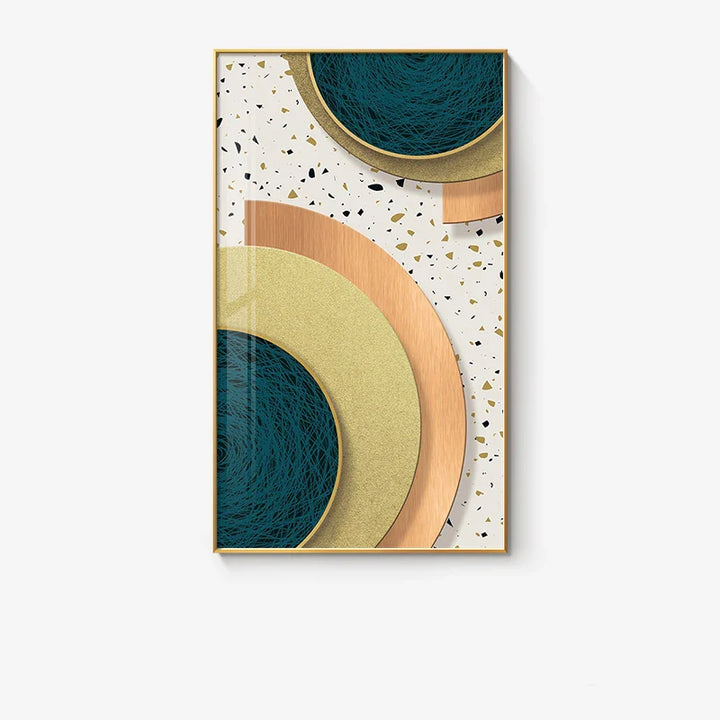 Modern Abstract Geometric Circles Wall Art Fine Art Canvas Prints Pictures For Luxury Living Room Dining Room Hotel Bedroom Home Office Art Decor | Bowlift
