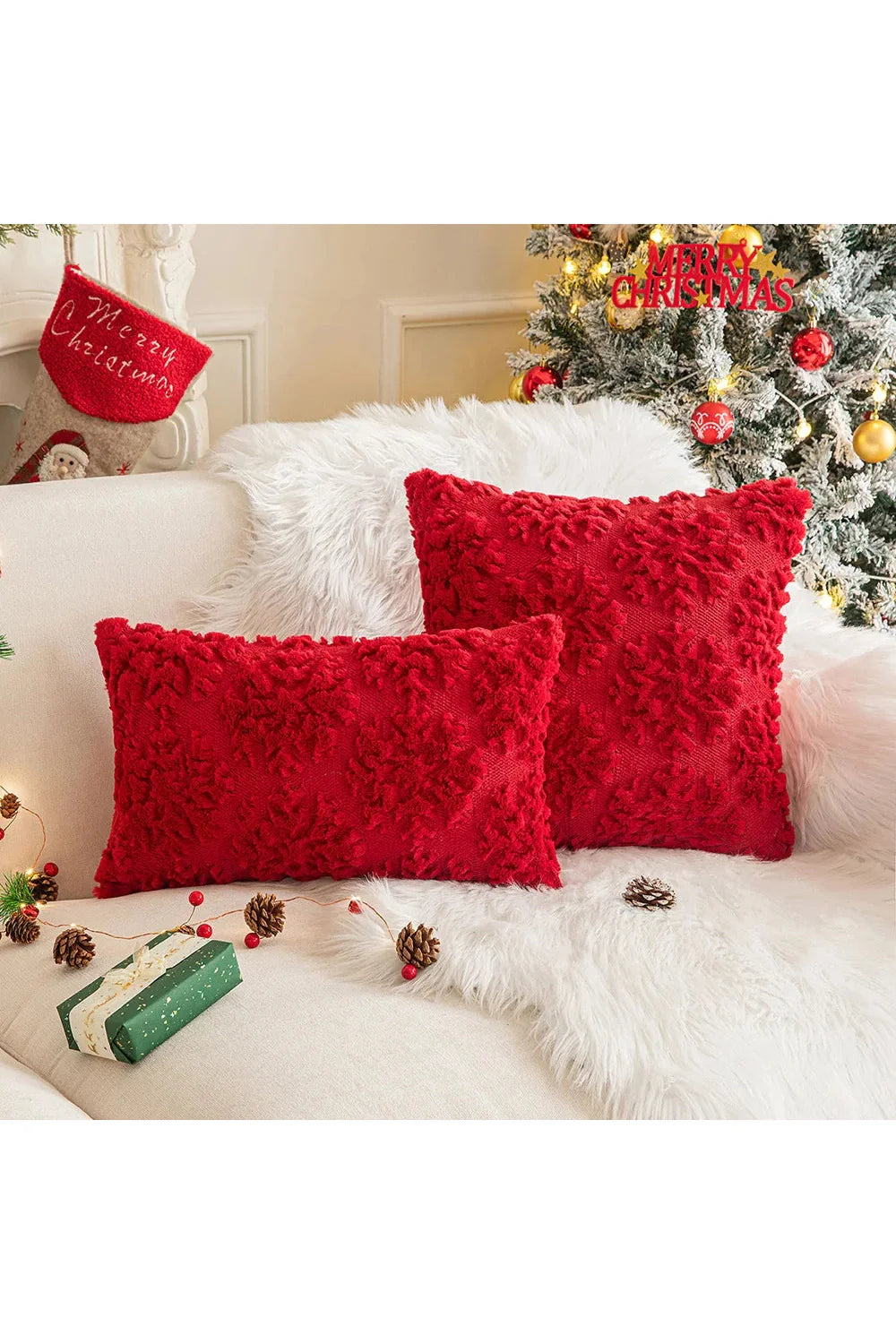 Plush decorative cushion cover | Bowlift