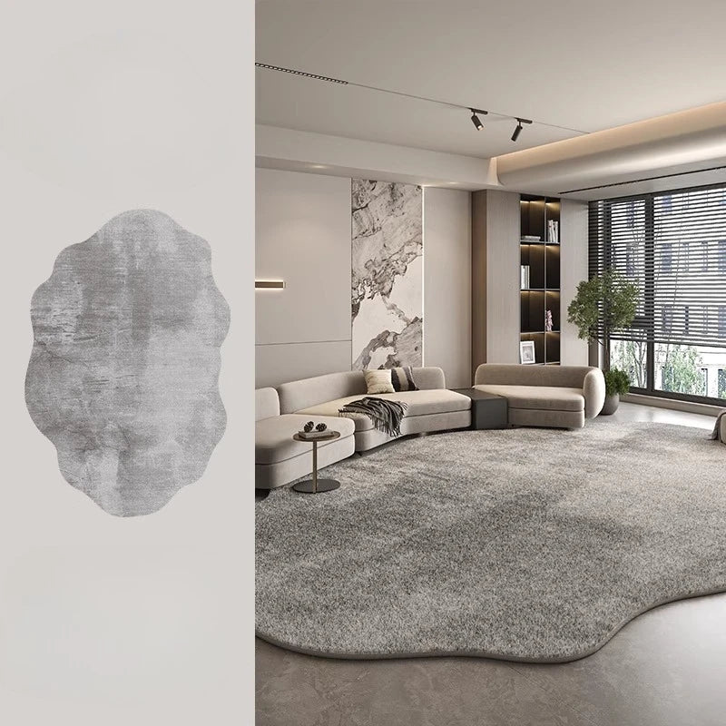 BowLift | Irregular Plush Rug Light Luxury Washable for Bedroom and Living Room