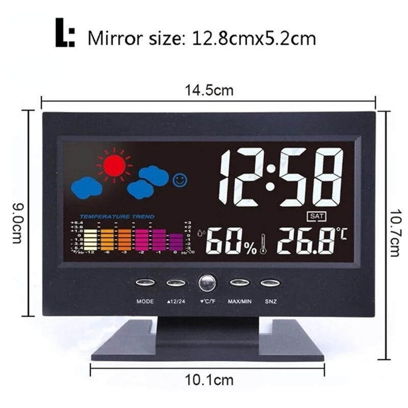 BowLift | Alarm Pro LCD Weather Station Clock