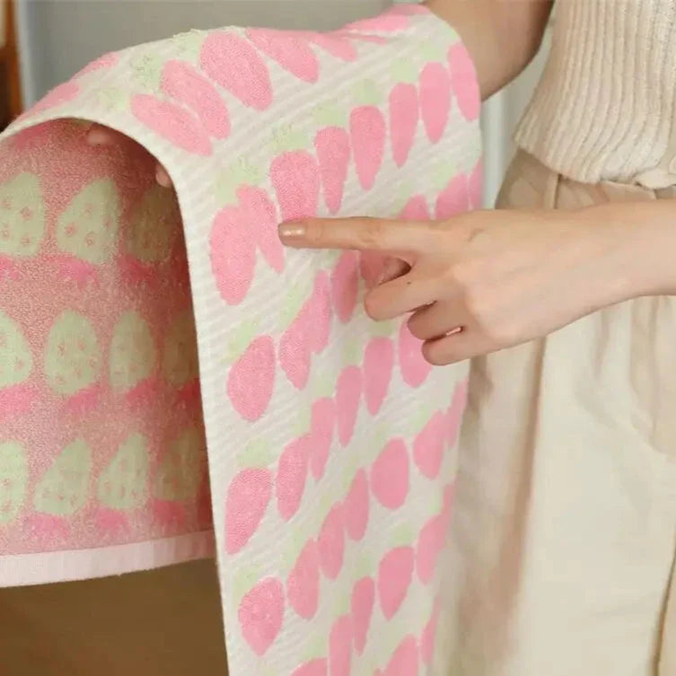 Strawberry Series Cotton Towel Collection | Bowlift