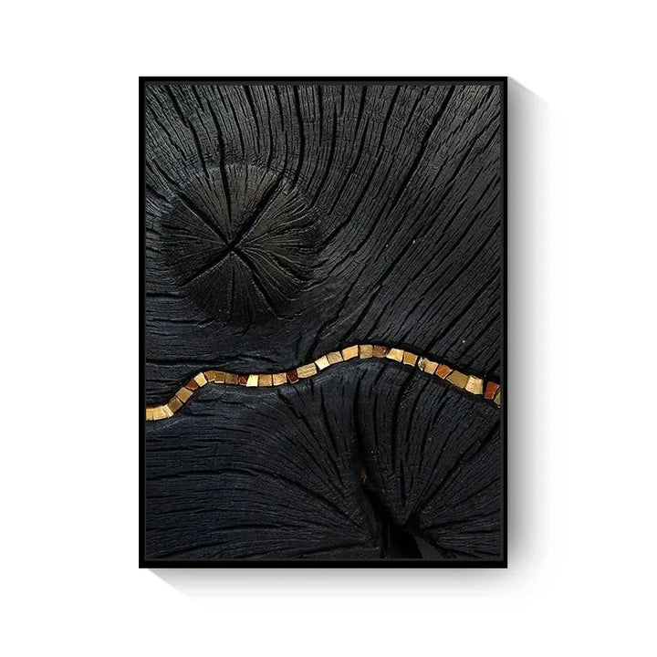 Natural Abstract Wood Tree Rings Wall Art Fine Art Canvas Prints Pictures For Living Room Dining Room Home Office Art Decor | Bowlift