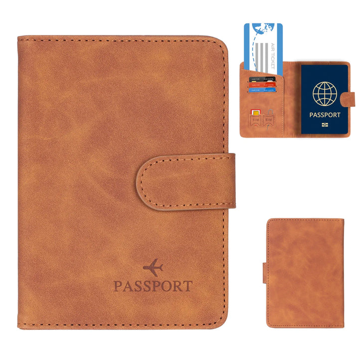 BowLift | Passport holder Travello | RFID protection | Real leather look | For women & men