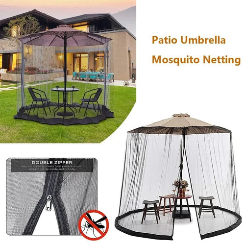 BowLift | Mosquito net for parasols up to 4m with zip fastener