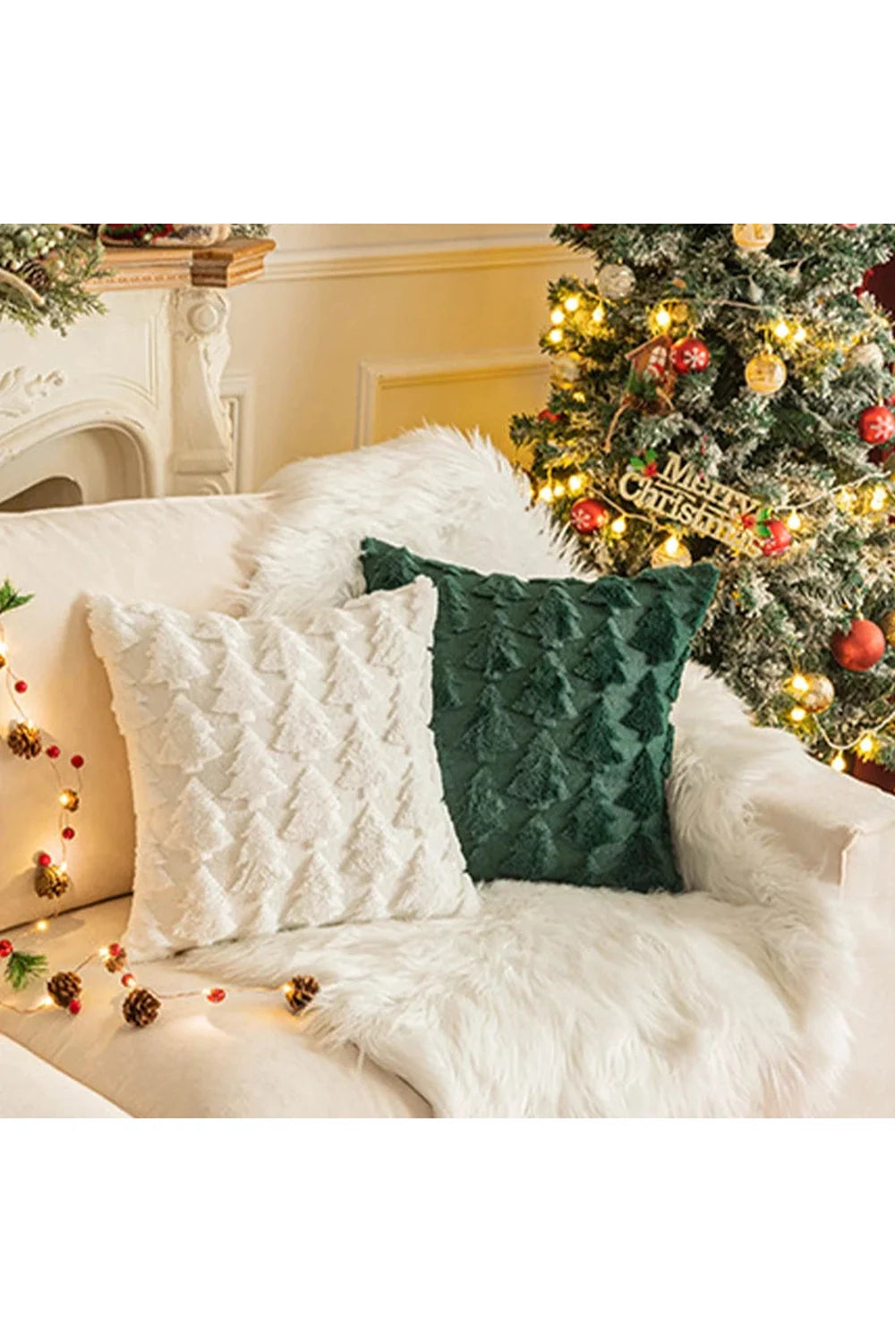 Plush decorative cushion cover | Bowlift