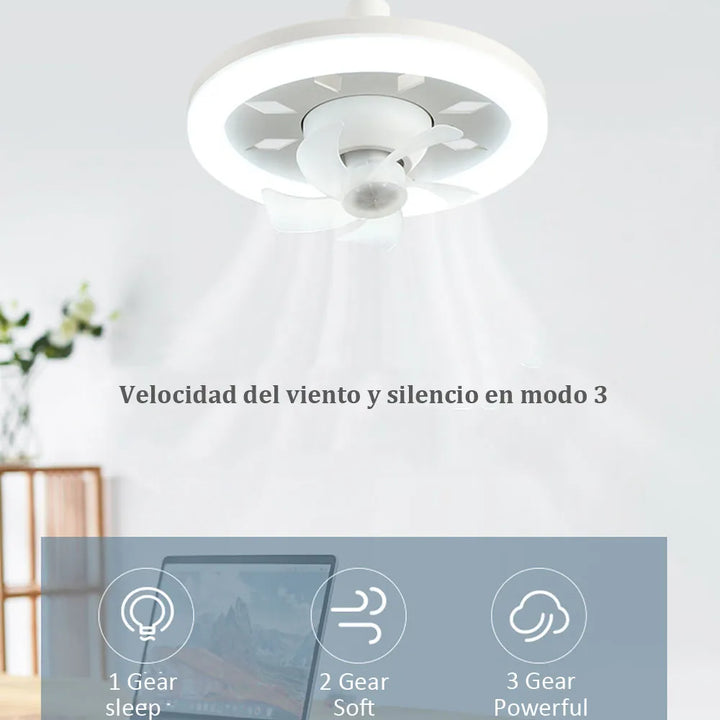 BowLift | 2 in 1 Swivel Fan LED Lamp