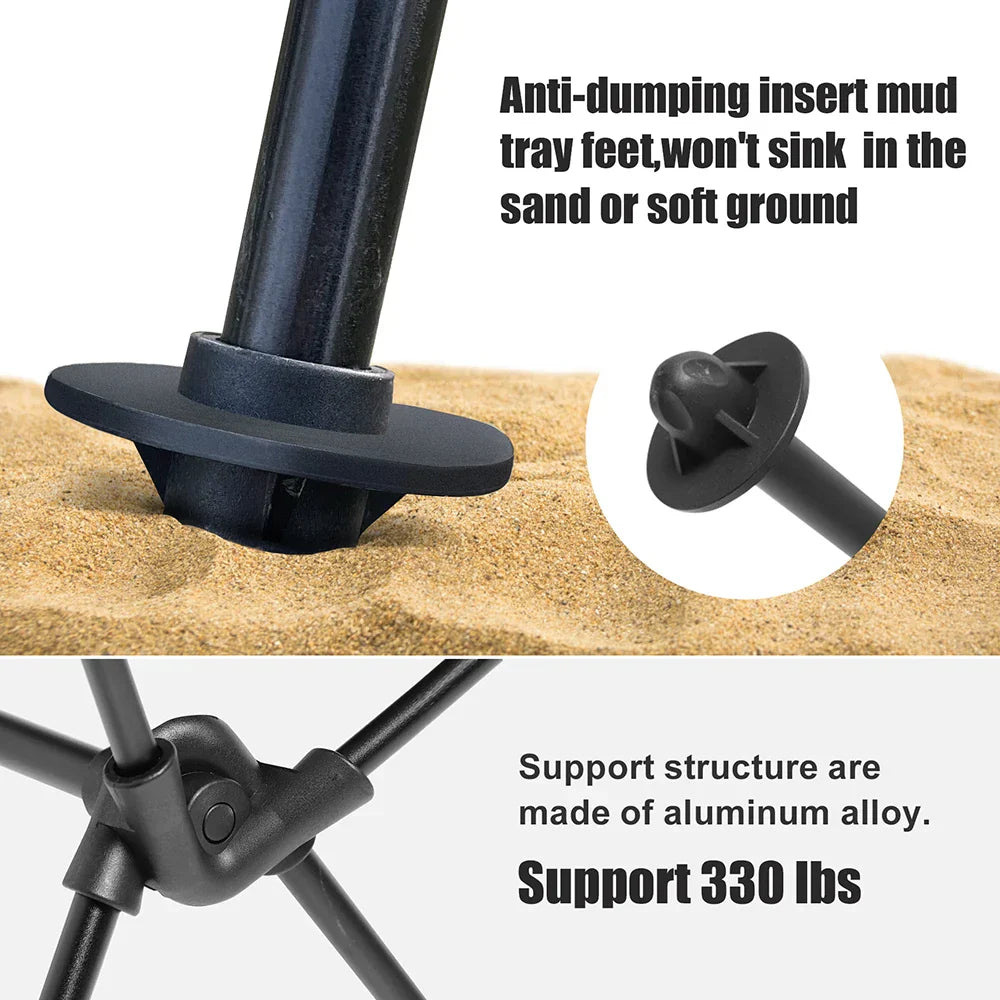 BowLift | CampEase Folding Chair Outdoor | Strong and lightweight for camping, beach, and garden