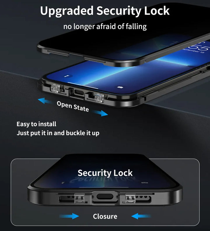 BowLift | Invisible Shield Full Cover Anti-Peep Privacy  Magnetic Phone Case