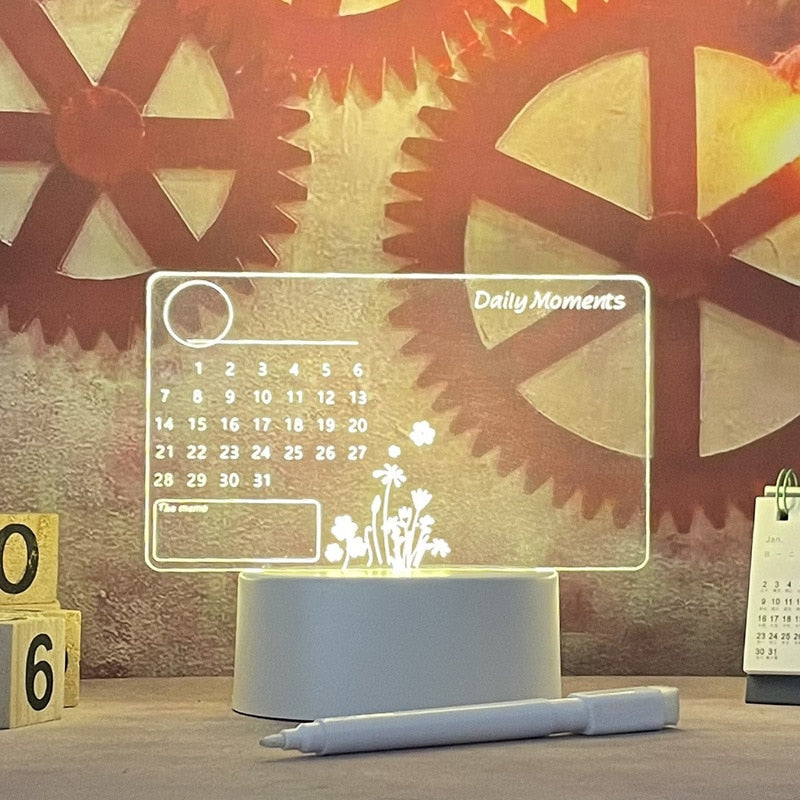 BowLift | Led Message Board Desk Light Acrylic Sign