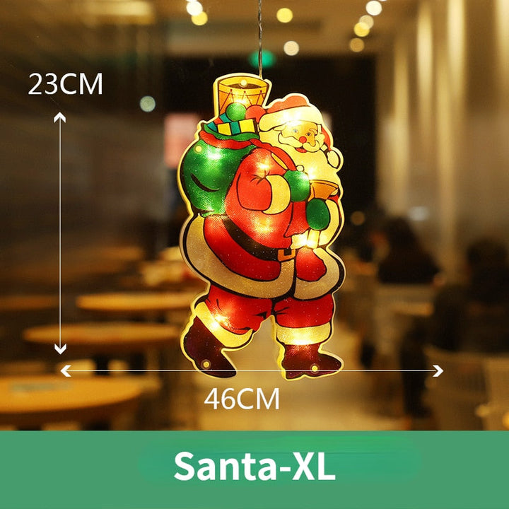 BowLift | Flashing Christmas Decor Window Hanging Lights