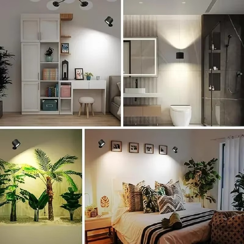 BowLift | LED Wall Lamp - Rechargeable, Magnetic & Dual-Sided Lighting for Indoor Use
