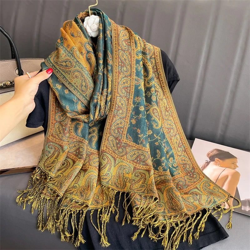BowLift | Élégancea | Women's Scarf | Cashmere Feel | 70 × 190 cm | Luxury Print & Warm