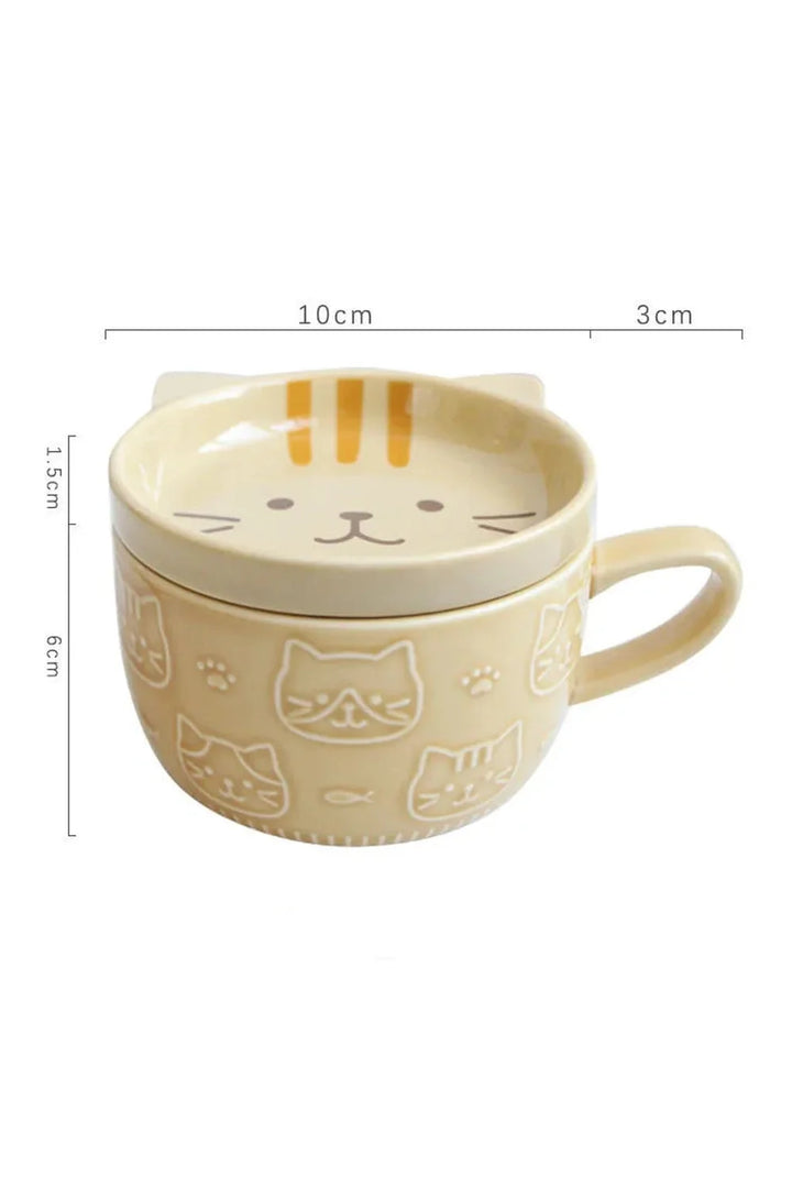 Cartoon Cat Coffee Mug | Bowlift