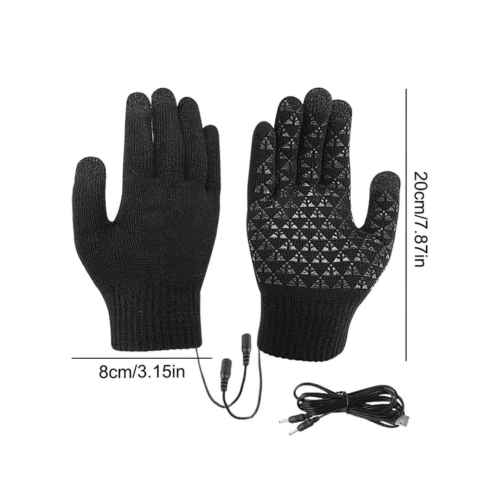 BowLift | Heated Gloves FROSTIQ | USB Charging | Touchscreen & Non-Slip | Winter Thermal Gloves for Outdoor & Cycling