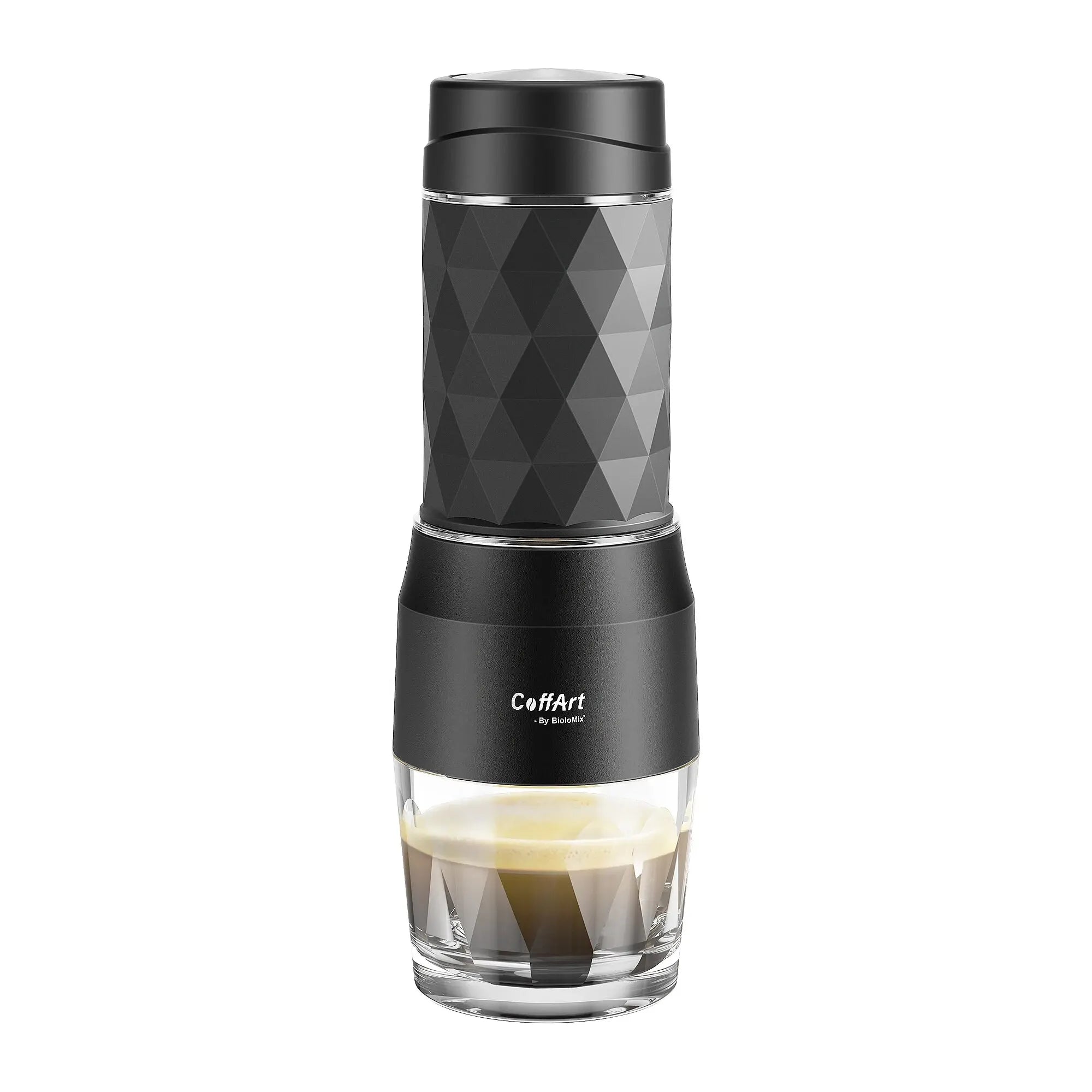 BowLift | Portable Coffee Machine Espresso Machine Hand Press Capsule Ground Coffee Brewer Portable for Travel and Picnic, BioloMix
