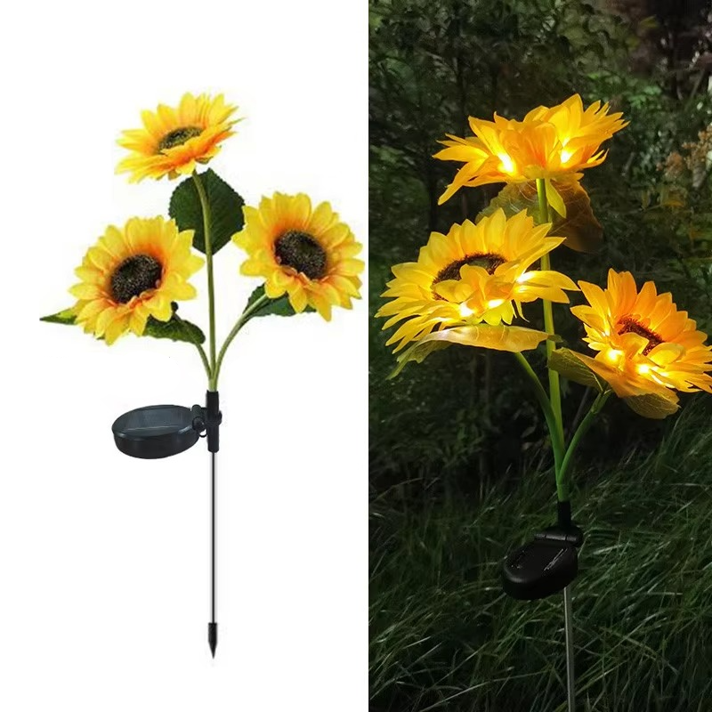 BowLift | Solar-Powered LED Sunflower Lights for Gardens and Yards